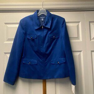 NWT -VGT - Evan-Picone Women's Faux Suede Jacket - Sz 16
